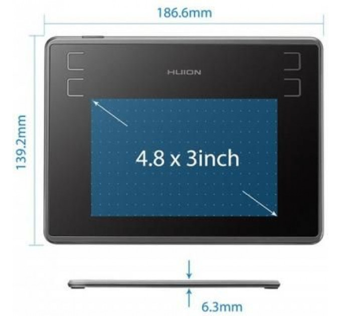 Графічний планшет Huion Inspiroy H430P