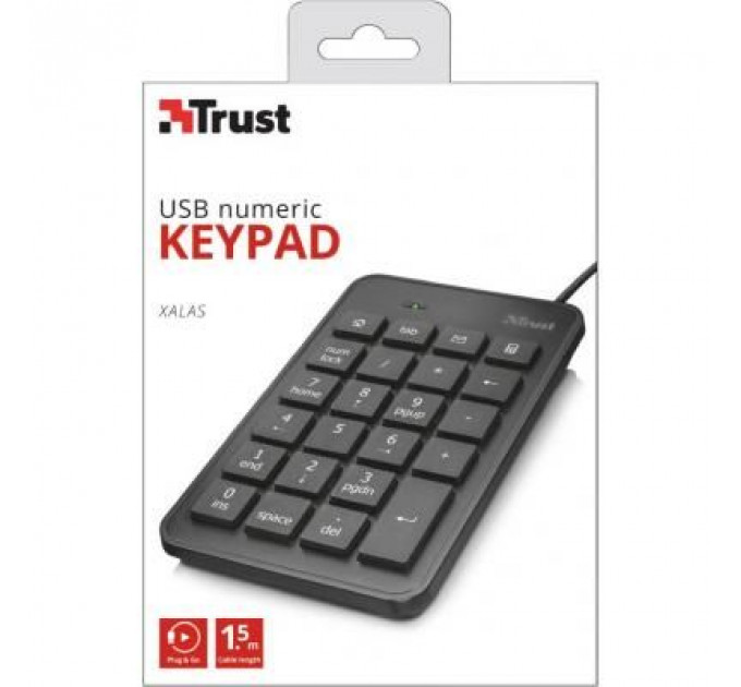 Клавіатура Trust Xalas USb numeric keypad (22221)