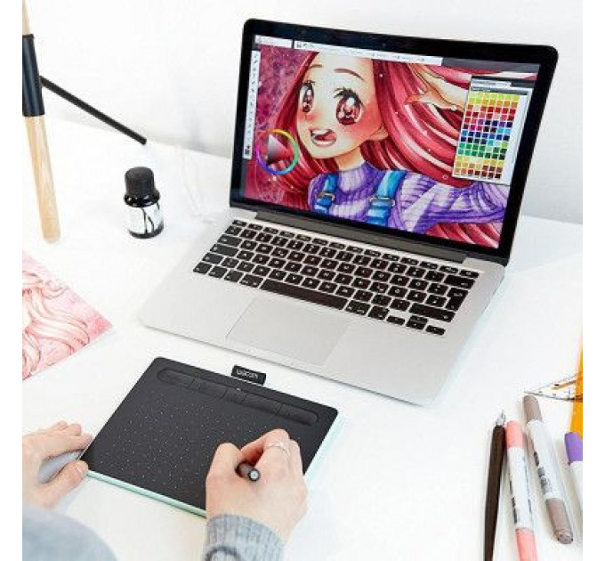 Графічний планшет Wacom Intuos S Bluetooth pistachio (CTL-4100WLE-N)