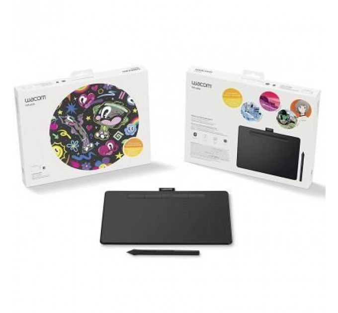 Графічний планшет Wacom Intuos M Bluetooth black (CTL-6100WLK-N)