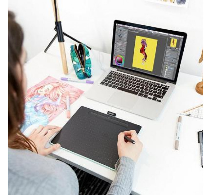 Графічний планшет Wacom Intuos M Bluetooth pistachio (CTL-6100WLE-N)