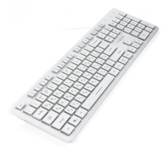 Клавіатура Vinga KB410 White