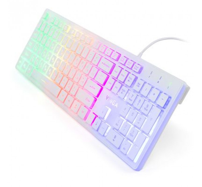 Клавіатура Vinga KB410 White