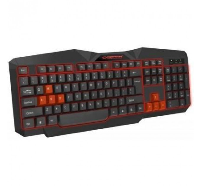Клавіатура Esperanza EGK201 Red USB LED (EGK201RUA)