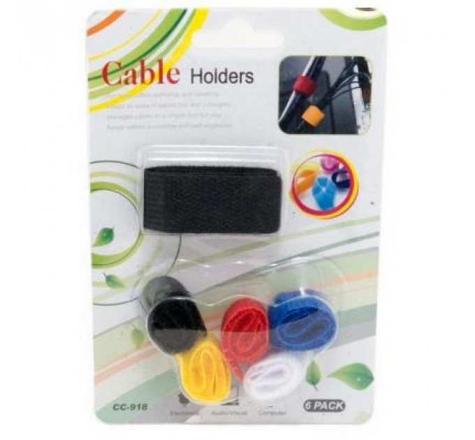 Тримач для кабелю Extradigital Cable Holders CC-918 (Color Set) * 6 (KBC1728)