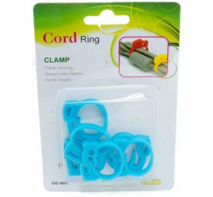 Тримач для кабелю Extradigital Cable Clips CC-901 (Blue) * 6 (KBC1706)