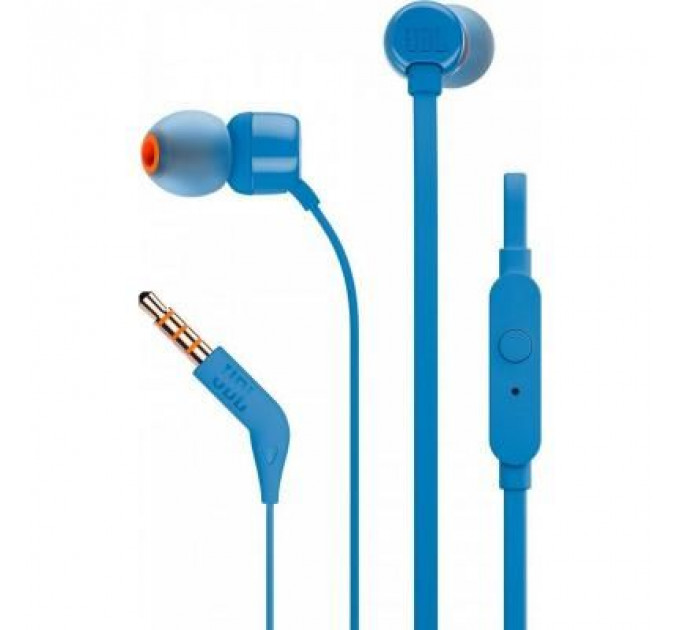 Навушники JBL T110 Blue (JBLT110BLU)