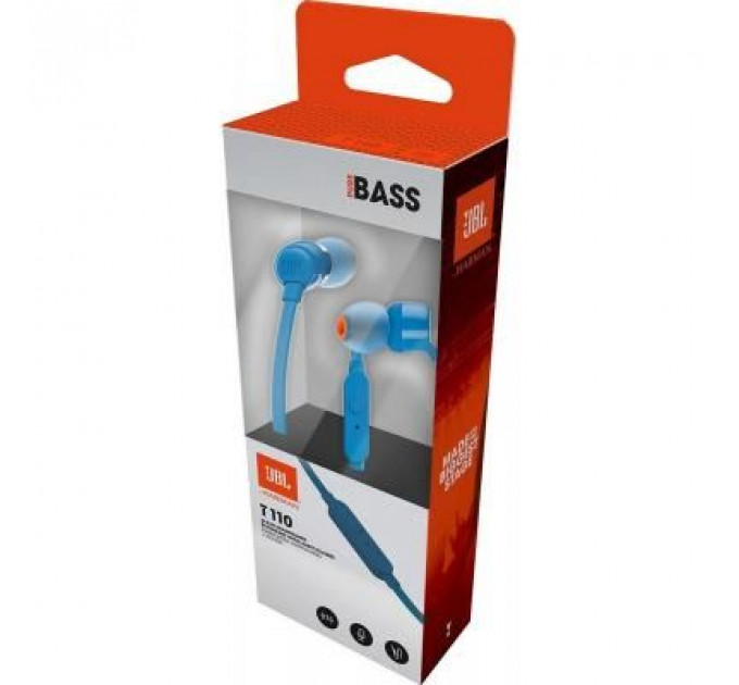 Навушники JBL T110 Blue (JBLT110BLU)