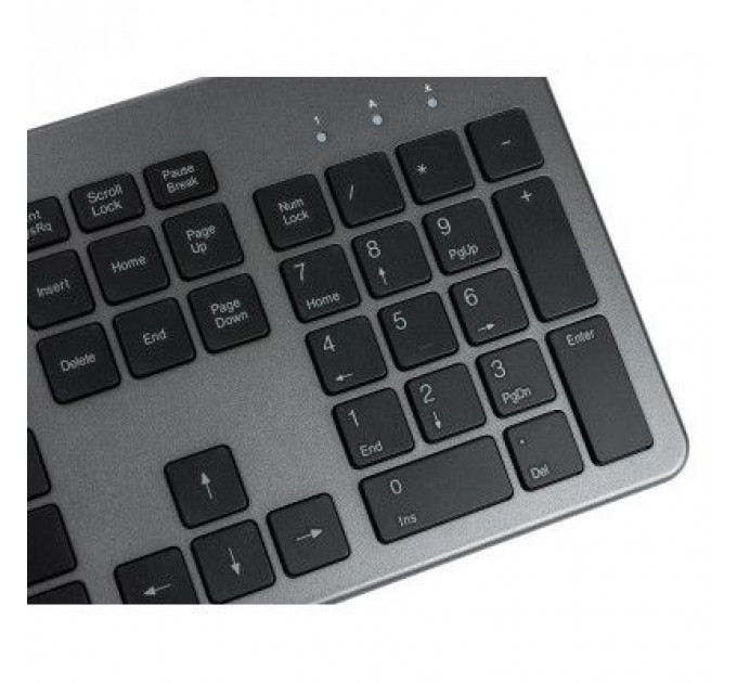 Клавіатура Vinga KB735 black-grey