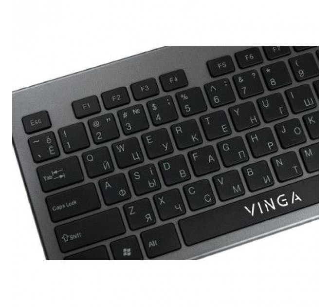 Клавіатура Vinga KB735 black-grey