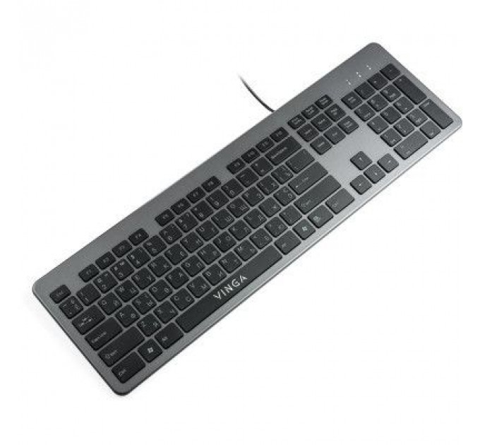 Клавіатура Vinga KB735 black-grey