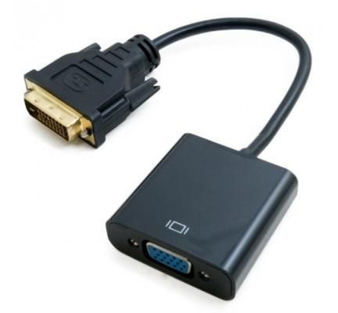 Перехідник DVI-D Dual Link (Male)-VGA (Female), 0.15 m Extradigital (KBV1685)