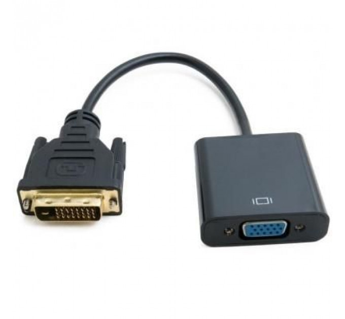 Перехідник DVI-D Dual Link (Male)-VGA (Female), 0.15 m Extradigital (KBV1685)