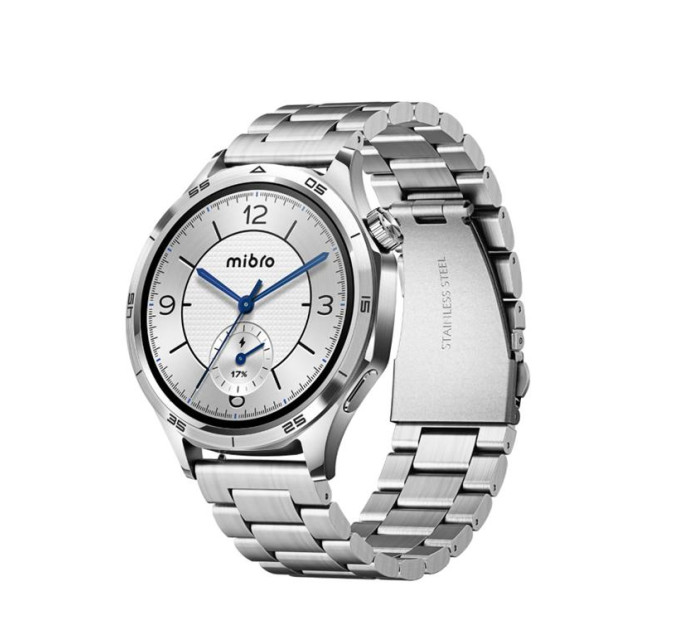 Mibro Смарт-годинник Mibro GT 46мм, 1.43", 466x466, AMOLED, BT 5.3, GPS, 5 ATM, сріблястий