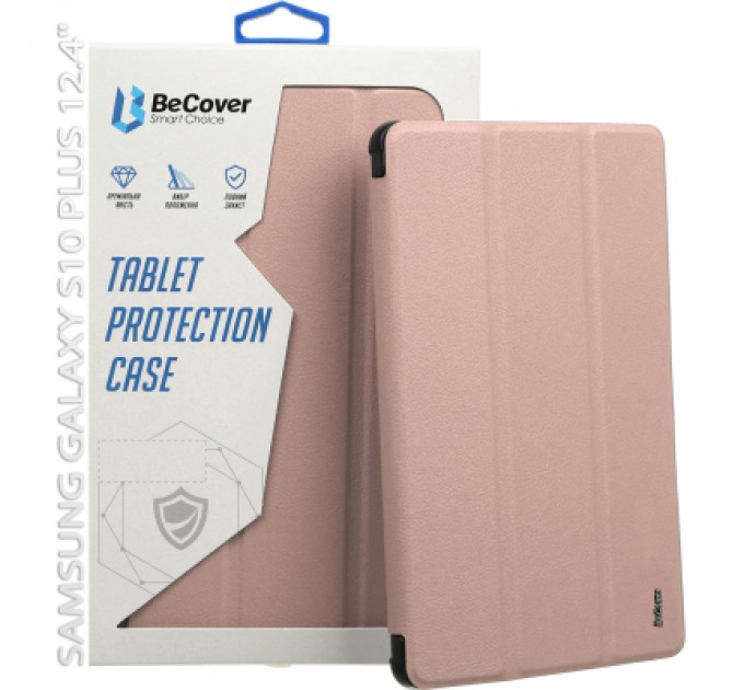 BeCover Чохол до планшета BeCover Smart Case Samsung Galaxy Tab S10 Plus (SM-X820/SM-X826) 12.4" Rose Gold (712240)