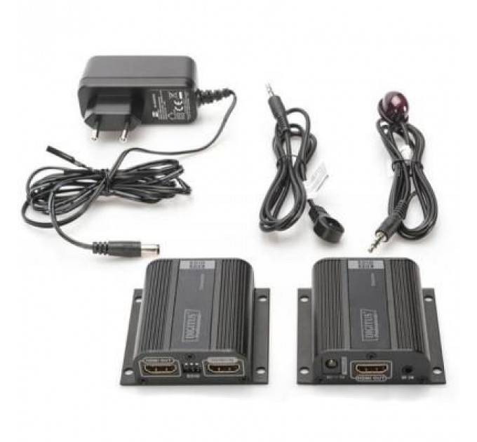 Перехідник HDMI UTP 50m Black Digitus (DS-55100-1)