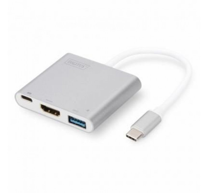 Перехідник Type-C to HDMI/USB 3.0/Type-C Digitus (DA-70838-1)