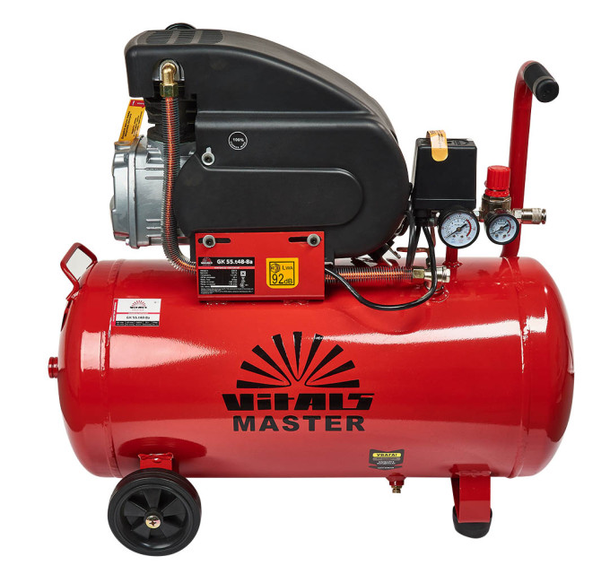 Vitals Компресор повітряний Vitals Master GK55.t48-8а 1.5кВт, 50л, 184·120л/хв, 8бар, 27.5кг