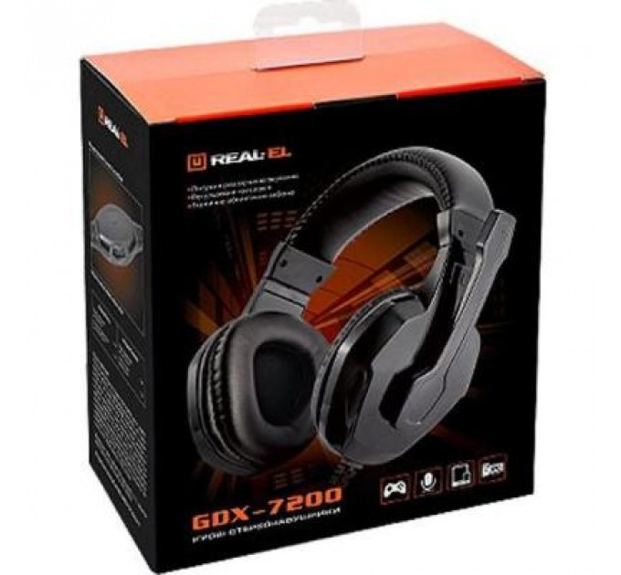 Навушники REAL-EL GDX-7200 Black