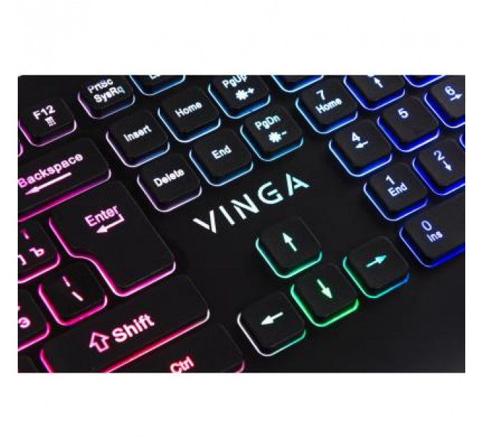 Клавіатура Vinga KB658 black