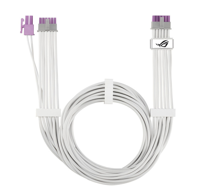 ASUS Кабель для відеокарти Asus ROG Equalizer 12V-2x6 ATX 3.1 & PCIe 5.1 White (90YE00BP-B0QA00)