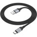 HOCO Дата кабель USB 2.0 AM to USB-C 1.0m 3A nylon X102 black HOCO (6942007608770)