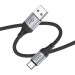 HOCO Дата кабель USB 2.0 AM to USB-C 1.0m 3A nylon X102 black HOCO (6942007608770)