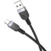 HOCO Дата кабель USB 2.0 AM to USB-C 1.0m silicone X109 Energy black HOCO (6942007636247)