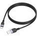 HOCO Дата кабель USB 2.0 AM to USB-C 1.0m silicone X109 Energy black HOCO (6942007636247)