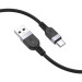 HOCO Дата кабель USB 2.0 AM to USB-C 1.0m silicone X109 Energy black HOCO (6942007636247)