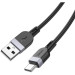 HOCO Дата кабель USB 2.0 AM to USB-C 1.0m silicone X109 Energy black HOCO (6942007636247)