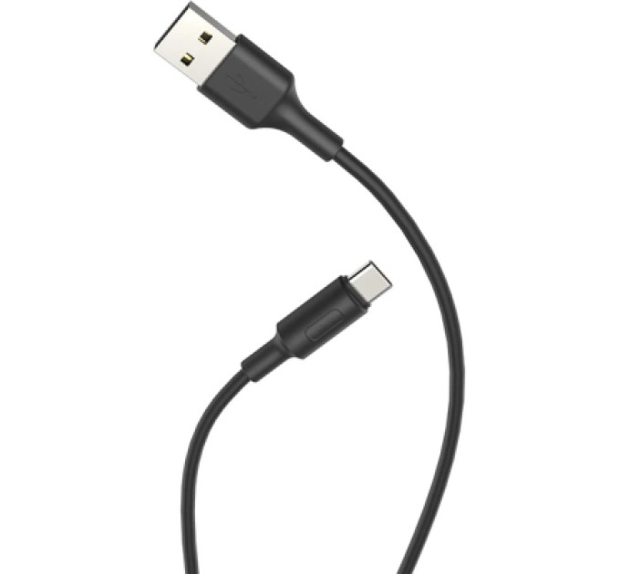 HOCO Дата кабель USB 2.0 AM to USB-C 1.0m 2A X25 black HOCO (6957531080145)