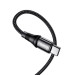 HOCO Дата кабель USB-C to USB-C 2.0m 100W silicone X50 Exquisito black HOCO (6931474734402)
