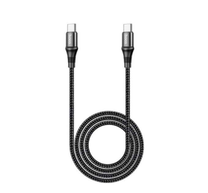 HOCO Дата кабель USB-C to USB-C 2.0m 100W silicone X50 Exquisito black HOCO (6931474734402)