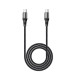 HOCO Дата кабель USB-C to USB-C 2.0m 100W silicone X50 Exquisito black HOCO (6931474734402)