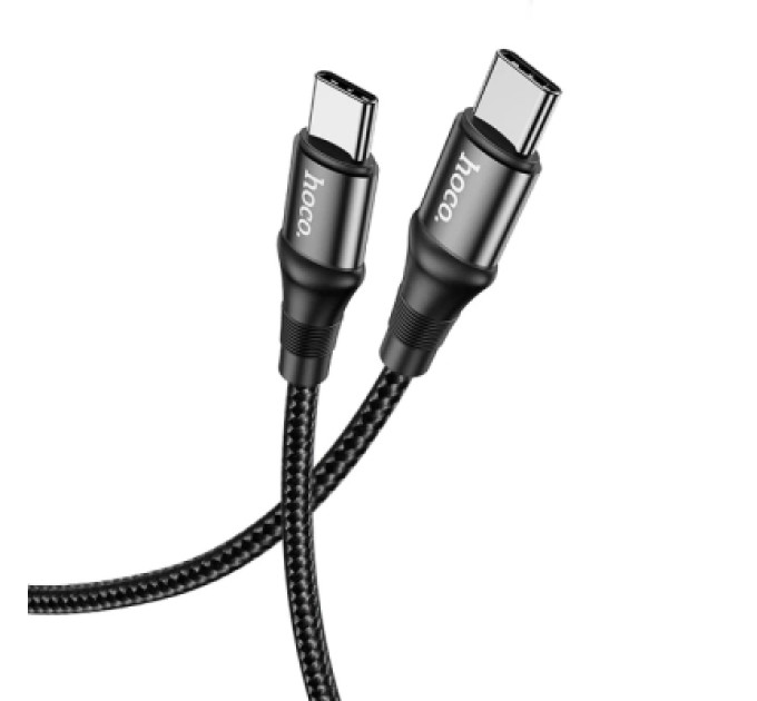 HOCO Дата кабель USB-C to USB-C 2.0m 100W silicone X50 Exquisito black HOCO (6931474734402)