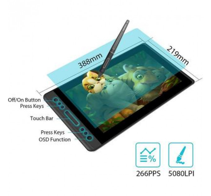 Графічний планшет Huion Kamvas Pro 13 (PRO13)
