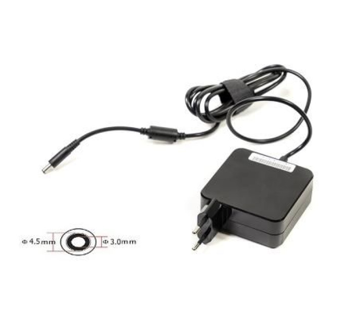 PowerPlant Блок живлення до ноутбуку PowerPlant DELL 220V, 19.5V 65W 3.34A (4.5*3.0) wall mount (WM-DL65G4530)