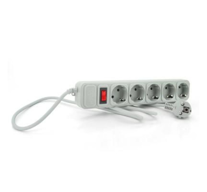 Merlion Мережевий фільтр живлення Merlion 5 розеток, 10м, grey (G5100)