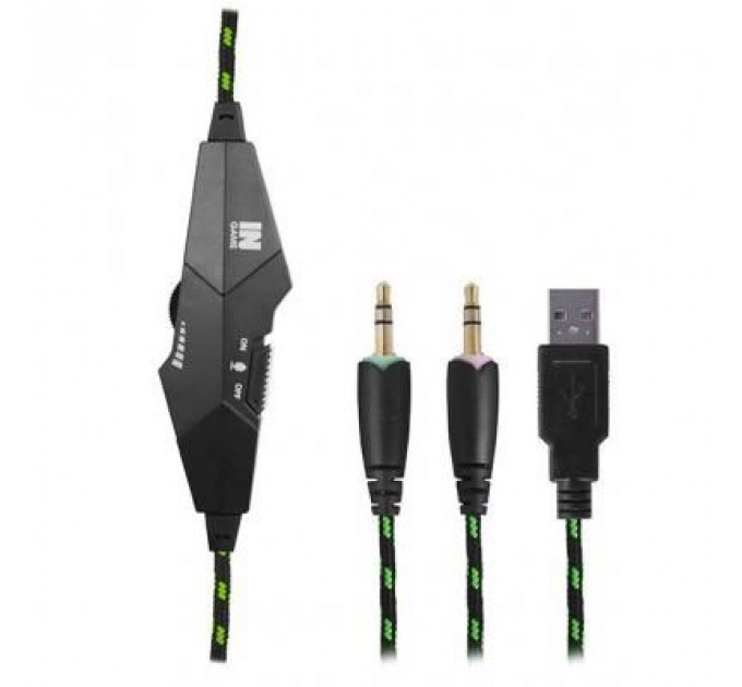 Навушники Gemix N2 LED Black-Green Gaming