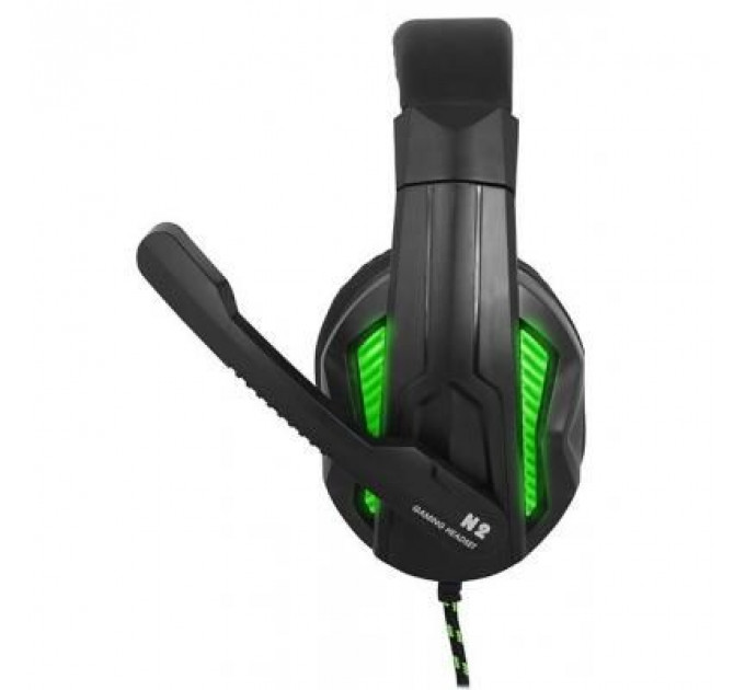 Навушники Gemix N2 LED Black-Green Gaming