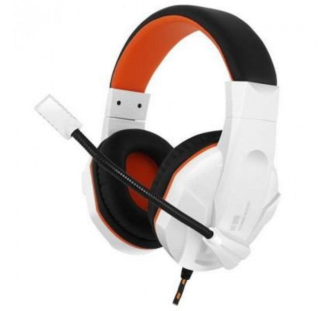 Навушники Gemix N20 White-Black-Orange Gaming