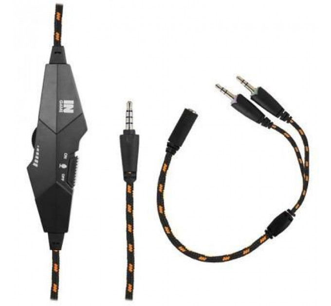 Навушники Gemix N20 White-Black-Orange Gaming