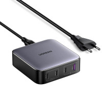 Зарядний пристрій Ugreen 4xUSB 100W (3xType-C+USB A QC3) GAN Charger Nexode Series Black CD328 (90928)