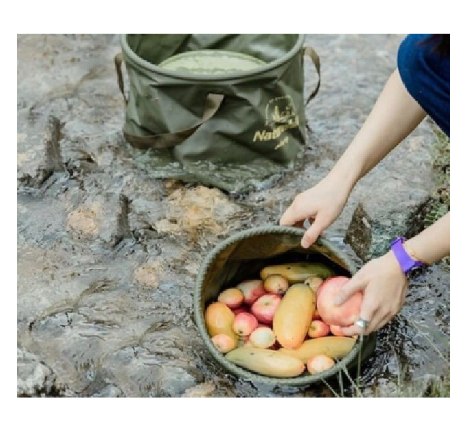 Naturehike Відро складне Naturehike ПВХ NH20SJ040 10 л зелене (6927595764626)