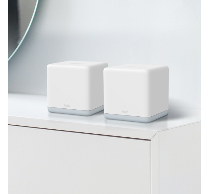 Mercusys WiFi Mesh система Mercusys Halo H30 (2-pack) (AC1200, 2х 10/100 WAN/LAN, Beamforming, MESH, 2-pack)