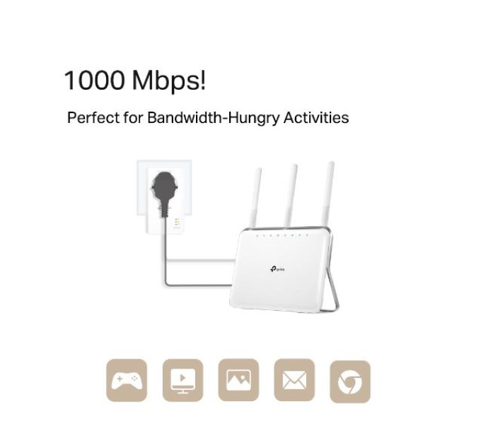 TP-Link Гігабітний Powerline адаптер, TL-PA7017P TP-LINK