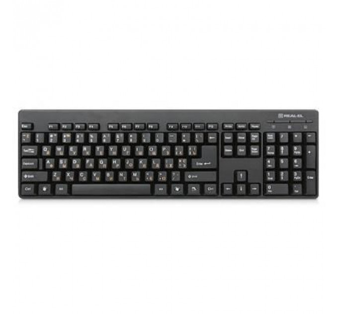Клавіатура REAL-EL 502 Standard, USB, black