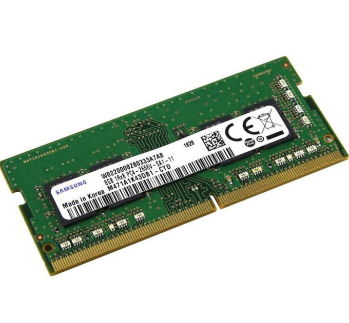 Samsung Модуль пам`ятi SO-DIMM 8GB/2666 DDR4 Samsung (M471A1K43DB1-CTD)