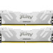 Kingston Fury (ex.HyperX) Модуль пам'яті для комп'ютера DDR5 64GB (2x32GB) 6400 MHz Renegade White XMP Kingston Fury (ex.HyperX) (KF564C32RWK2-64)